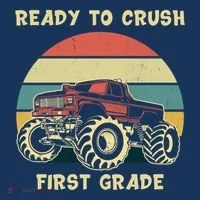 Ready To Crush First Grade Back To School T-Shirt thumb 7