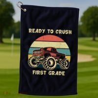 Ready To Crush First Grade Back To School Golf Towel thumb 1