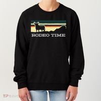 Rodeo Time Cowboy Wild West Cow Horseman Ranch Lasso Boots Women's Sweatshirt thumb 0