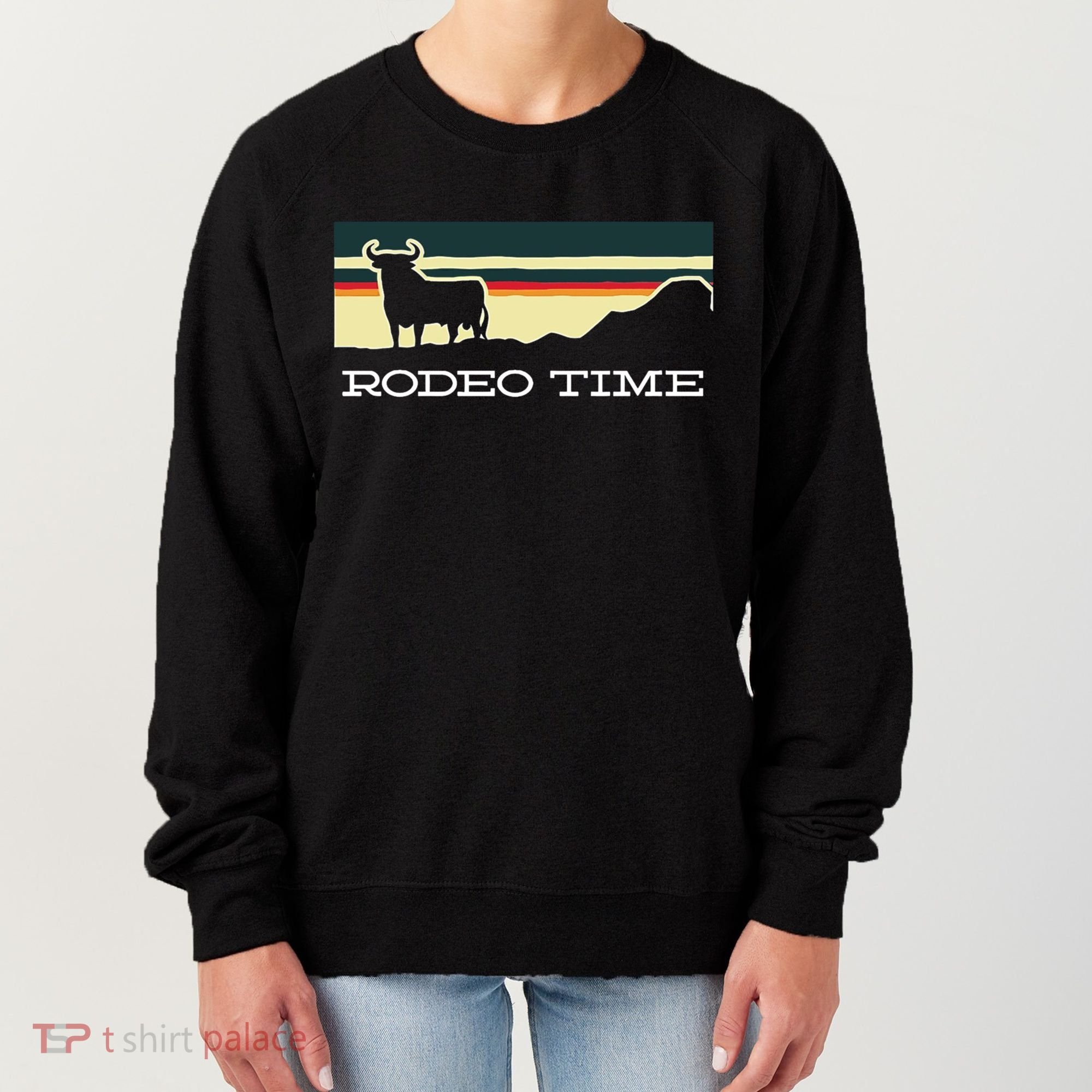Rodeo Time Cowboy Wild West Cow Horseman Ranch Lasso Boots Women's Sweatshirt