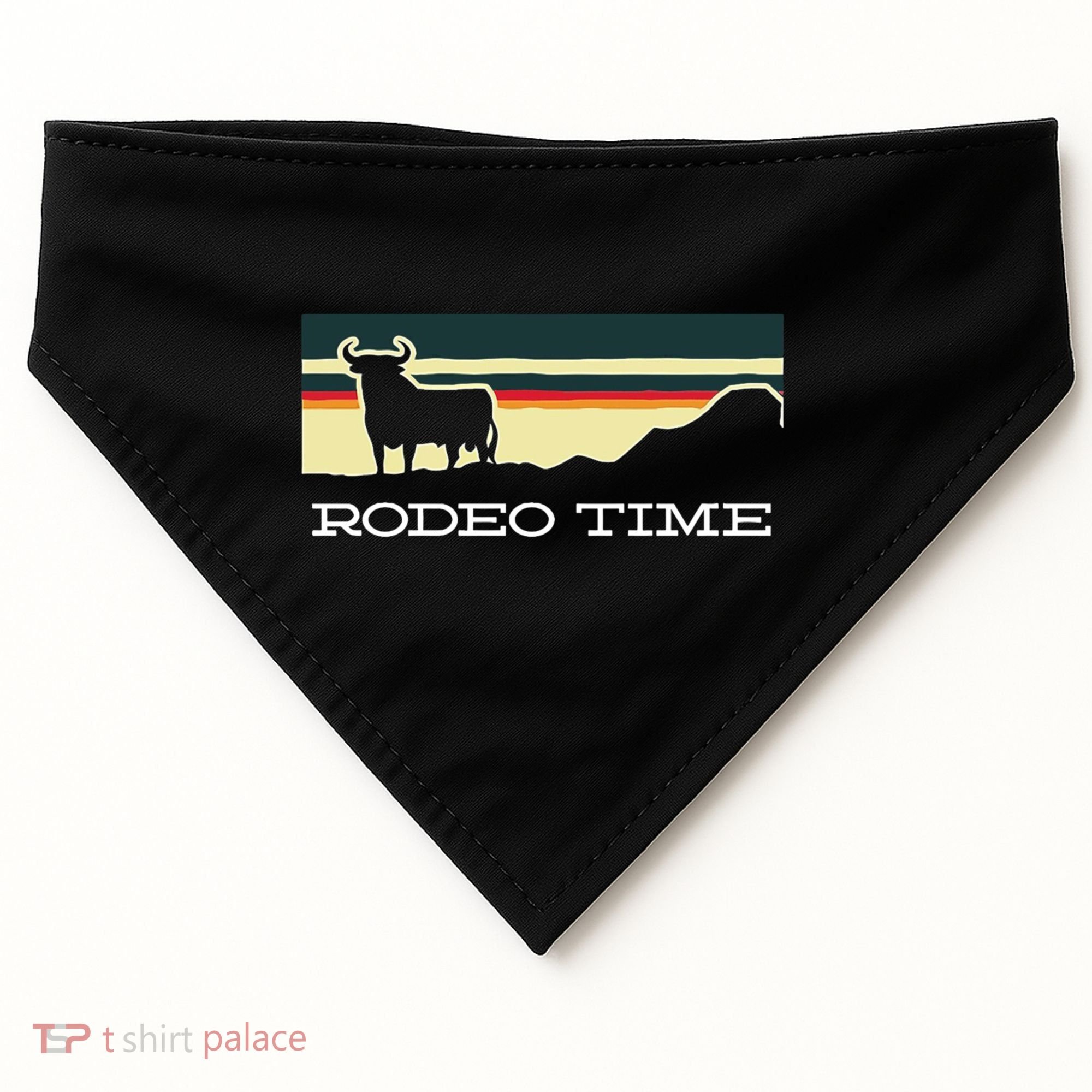 Rodeo Time Cowboy Wild West Cow Horseman Ranch Lasso Boots USA-Made Doggie Bandana