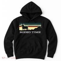 Rodeo Time Cowboy Wild West Cow Horseman Ranch Lasso Boots Hoodie thumb 0