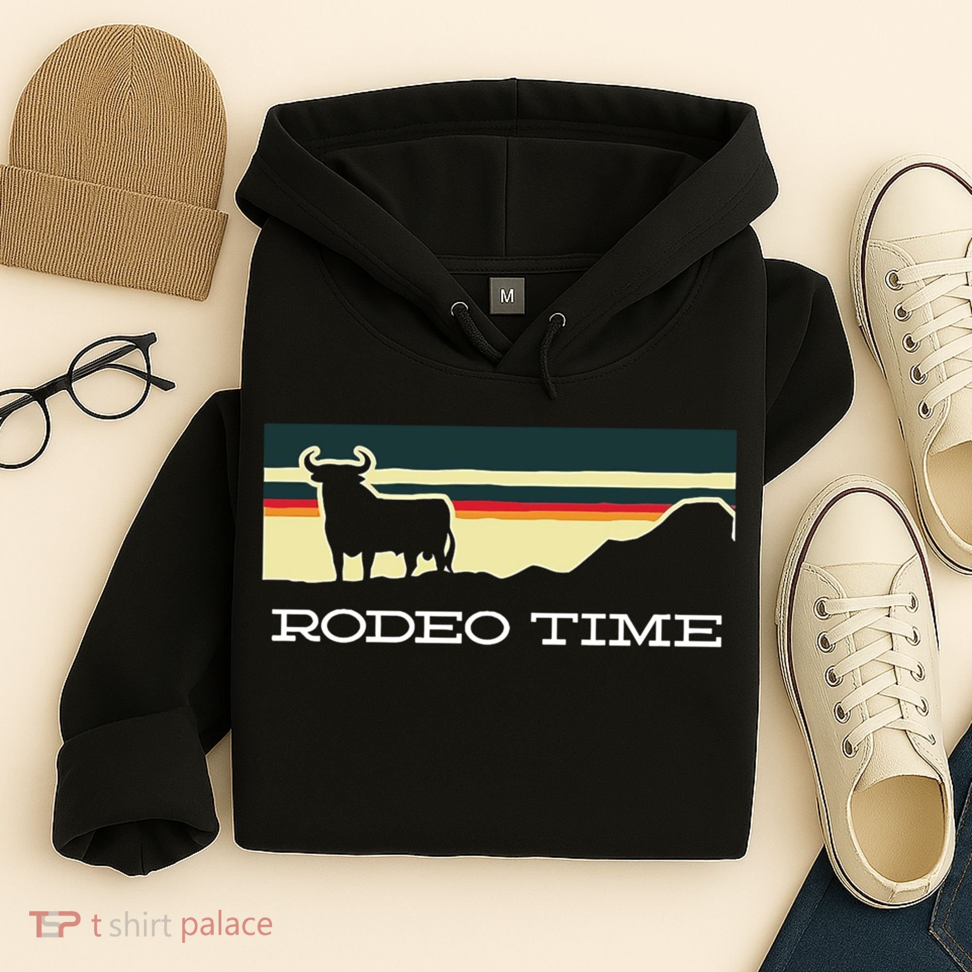 Rodeo Time Cowboy Wild West Cow Horseman Ranch Lasso Boots Hoodie