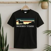 Rodeo Time Cowboy Wild West Cow Horseman Ranch Lasso Boots T-Shirt thumb 2