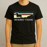 Rodeo Time Cowboy Wild West Cow Horseman Ranch Lasso Boots T-Shirt thumb 3
