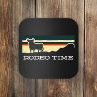 Rodeo Time Cowboy Wild West Cow Horseman Ranch Lasso Boots Coaster thumb 0