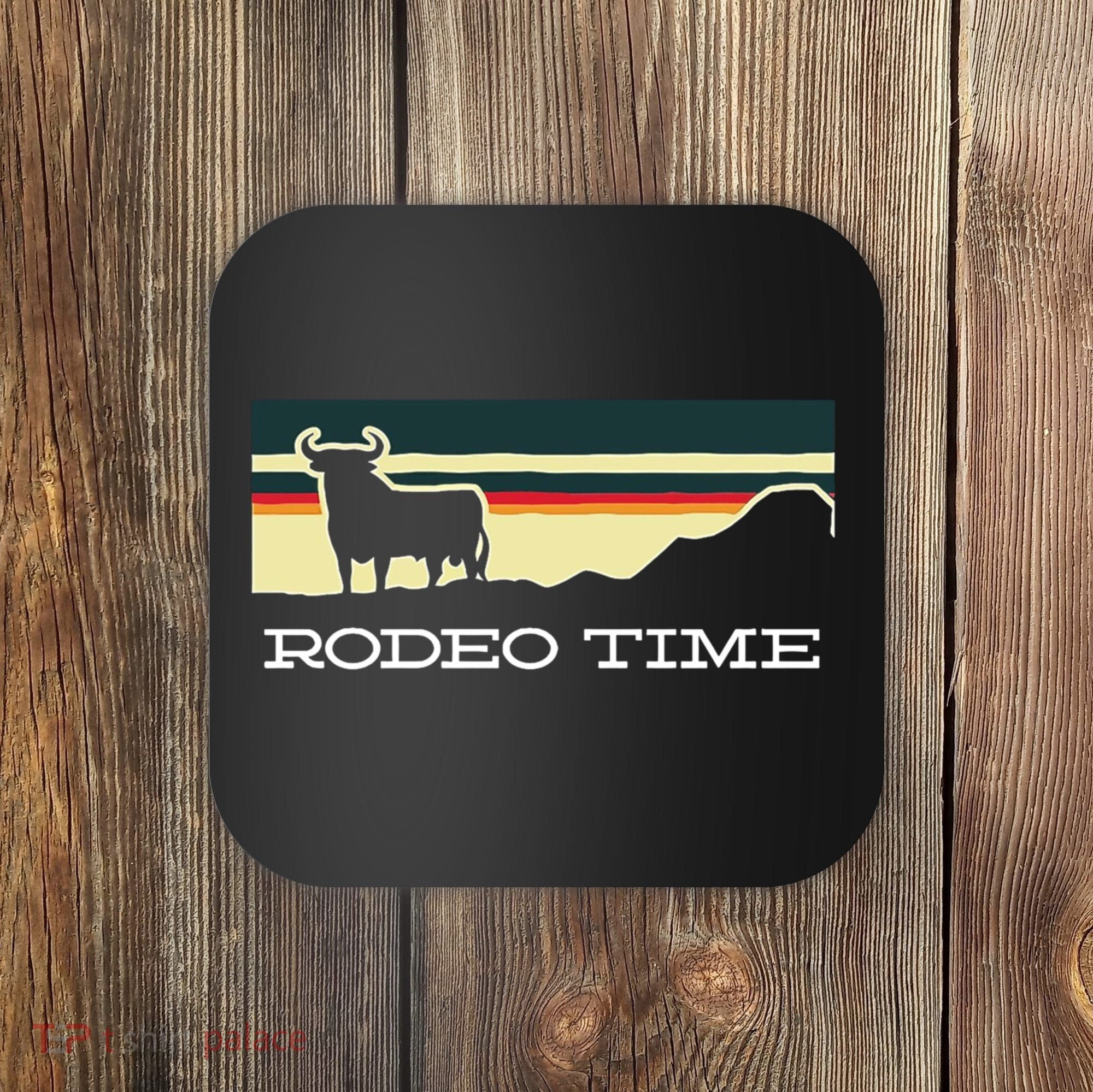 Rodeo Time Cowboy Wild West Cow Horseman Ranch Lasso Boots Coaster