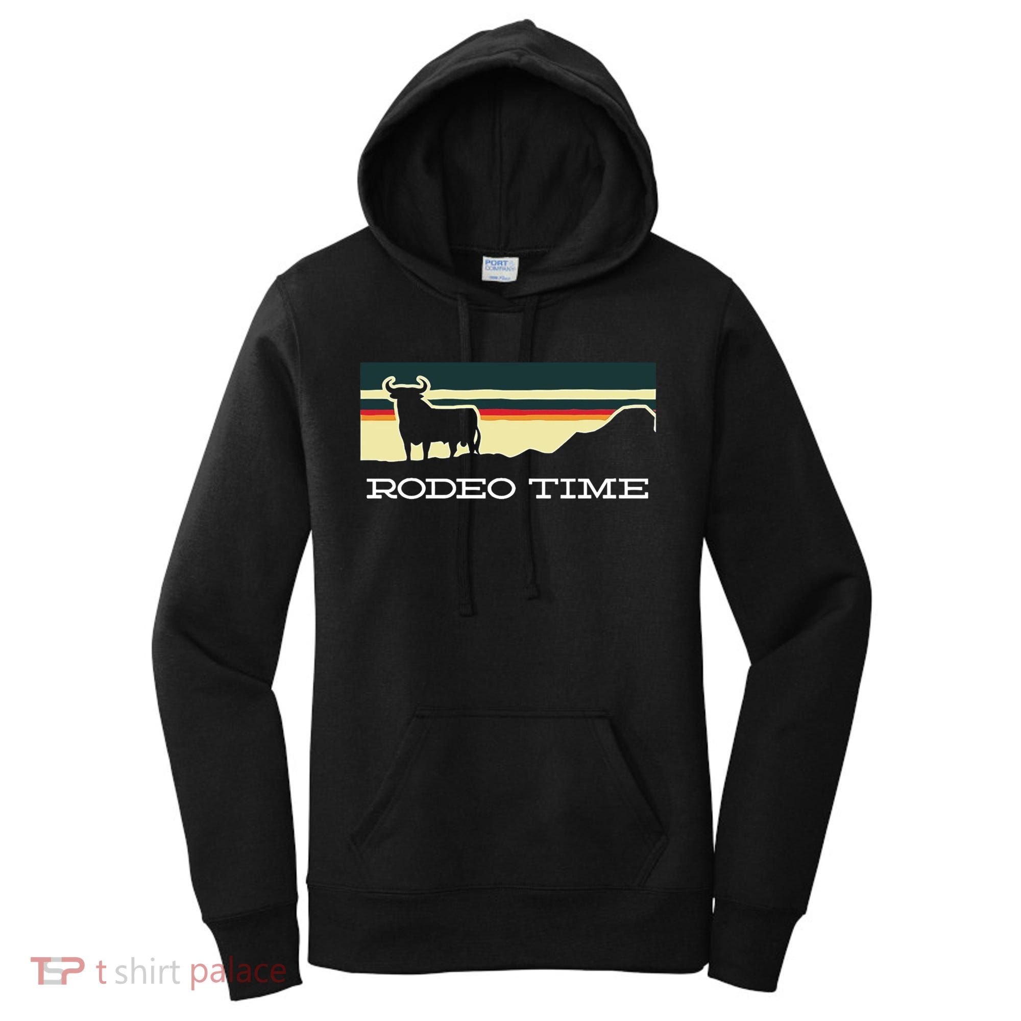Rodeo Time Cowboy Wild West Cow Horseman Ranch Lasso Boots Women's Hoodie