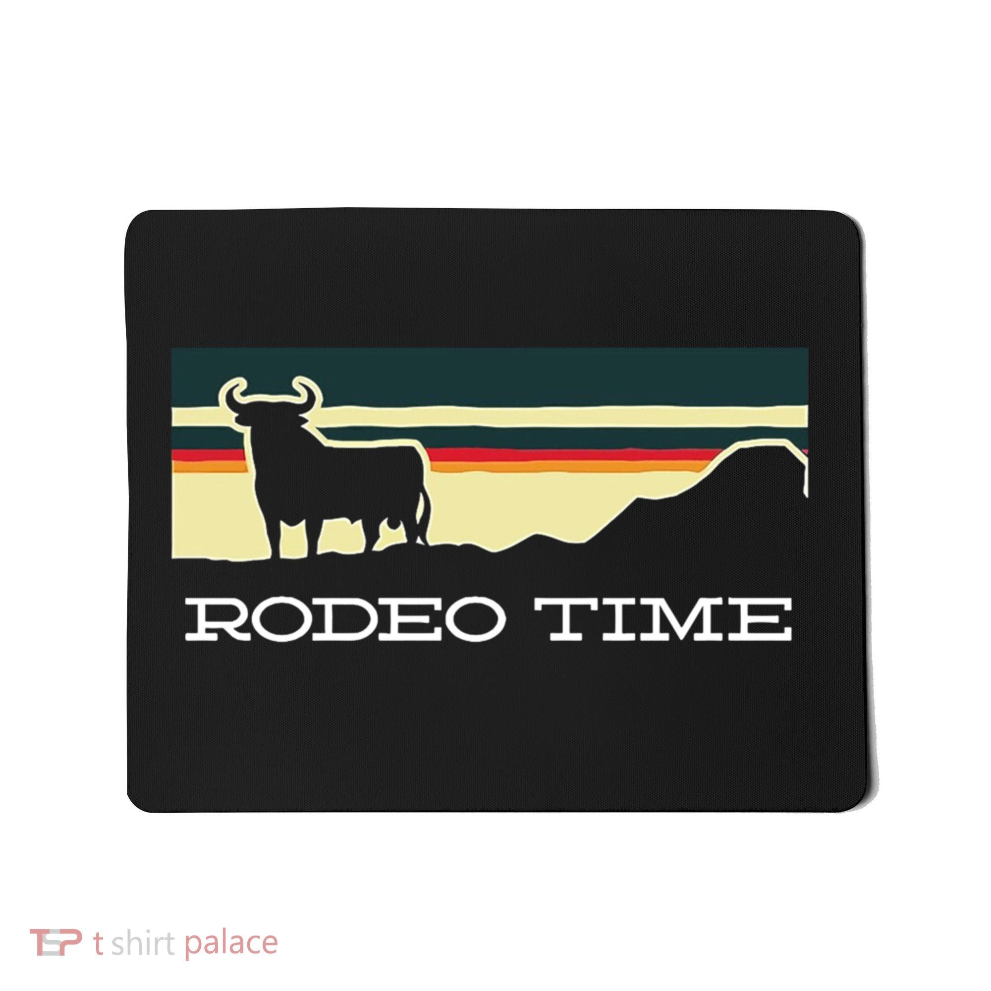 Rodeo Time Cowboy Wild West Cow Horseman Ranch Lasso Boots Mousepad