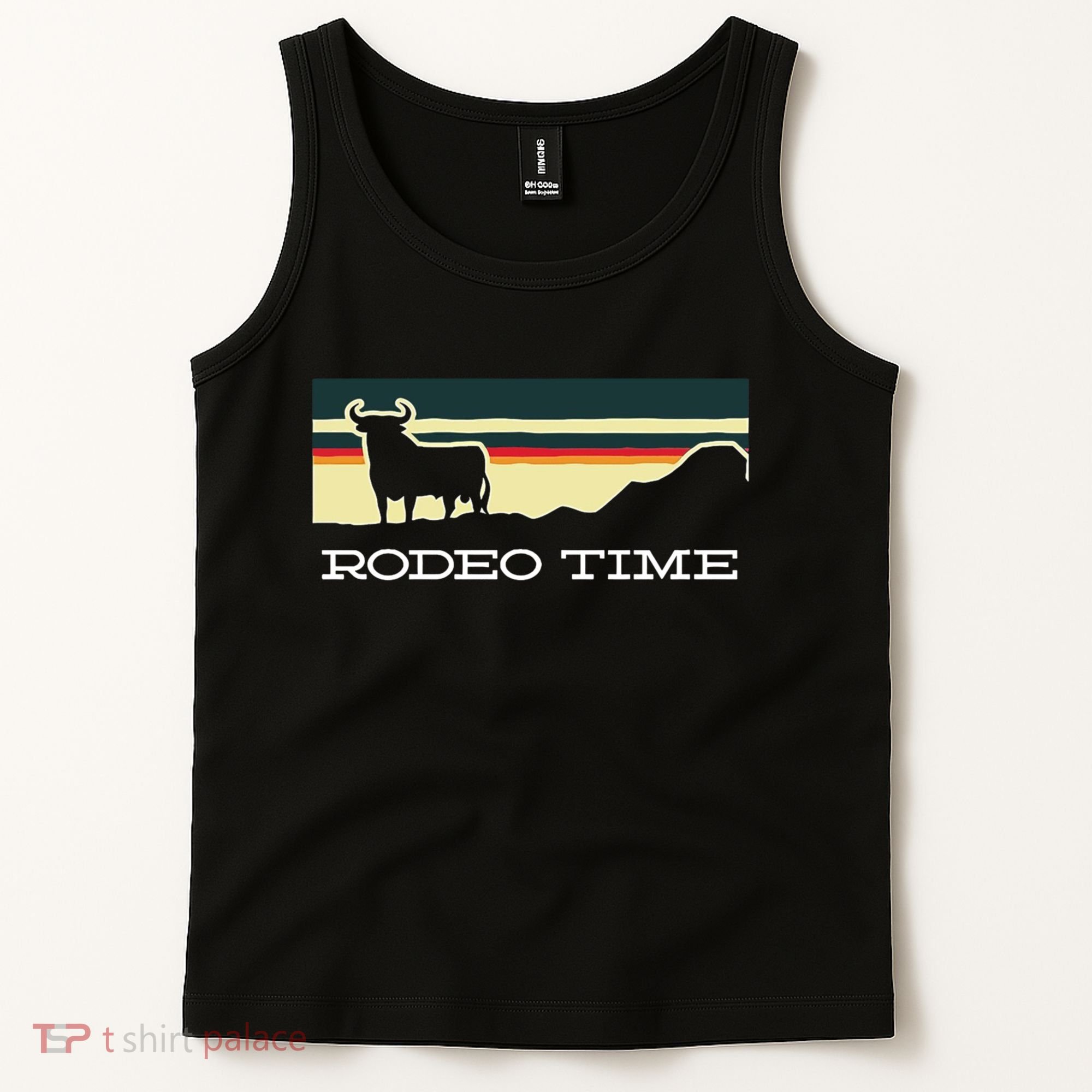 Rodeo Time Cowboy Wild West Cow Horseman Ranch Lasso Boots Tank Top