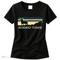 Rodeo Time Cowboy Wild West Cow Horseman Ranch Lasso Boots Women's T-Shirt thumb 0