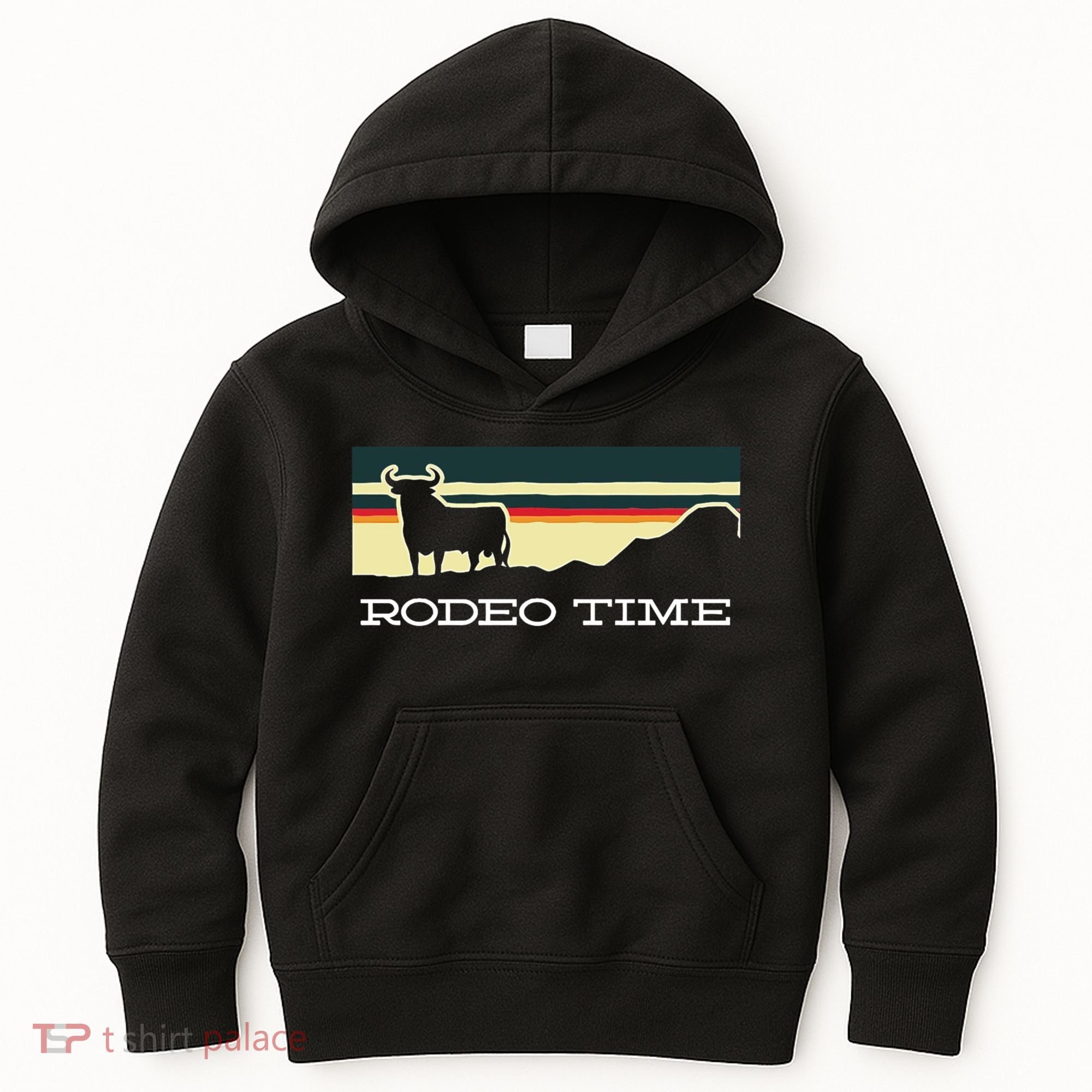 Rodeo Time Cowboy Wild West Cow Horseman Ranch Lasso Boots Kids Hoodie