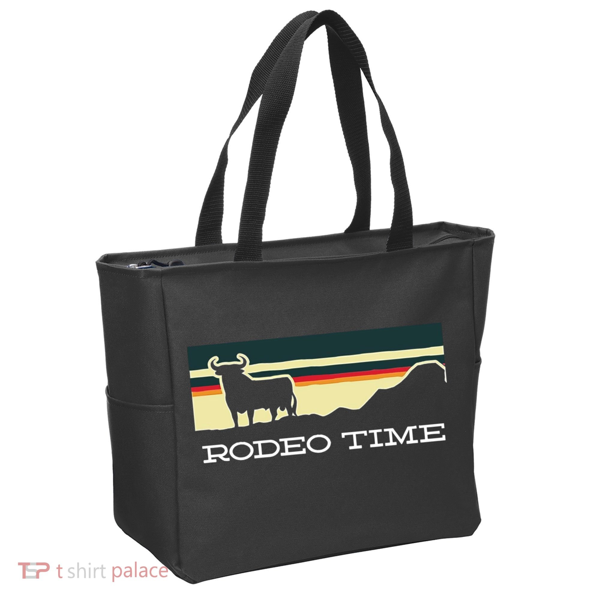 Rodeo Time Cowboy Wild West Cow Horseman Ranch Lasso Boots Tote Bag