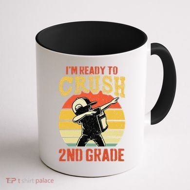 Ready To Crush Second Grade Back To School Dabbing Boy Coffee Mug back