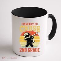 Ready To Crush Second Grade Back To School Dabbing Boy Coffee Mug thumb 1