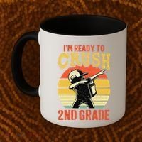 Ready To Crush Second Grade Back To School Dabbing Boy Coffee Mug thumb 2