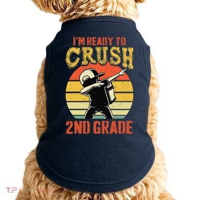 Ready To Crush Second Grade Back To School Dabbing Boy Doggie Tank