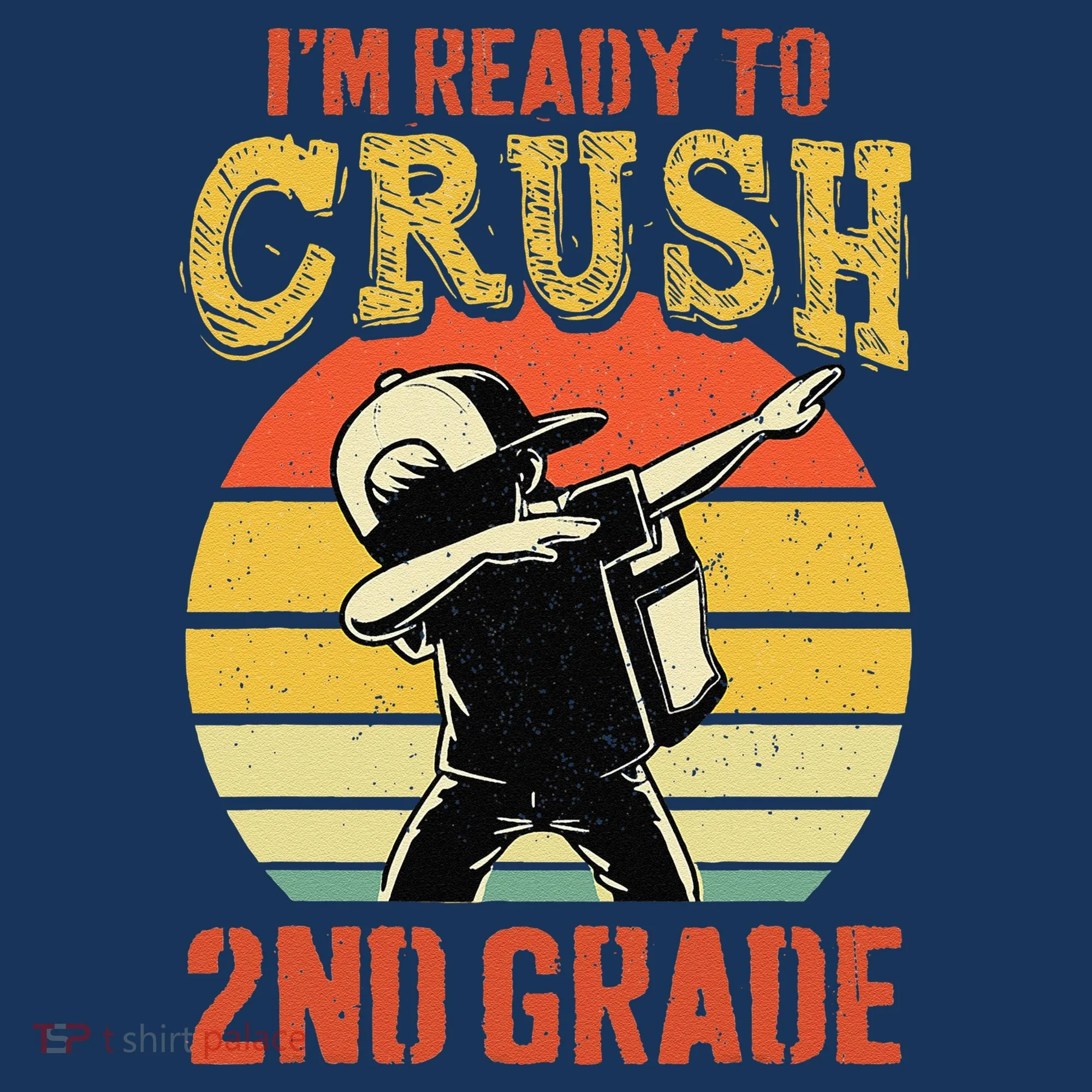 Ready To Crush Second Grade Back To School Dabbing Boy Doggie Tank