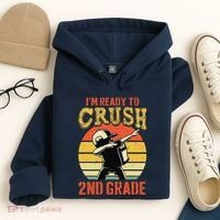 Ready To Crush Second Grade Back To School Dabbing Boy Hoodie thumb 4