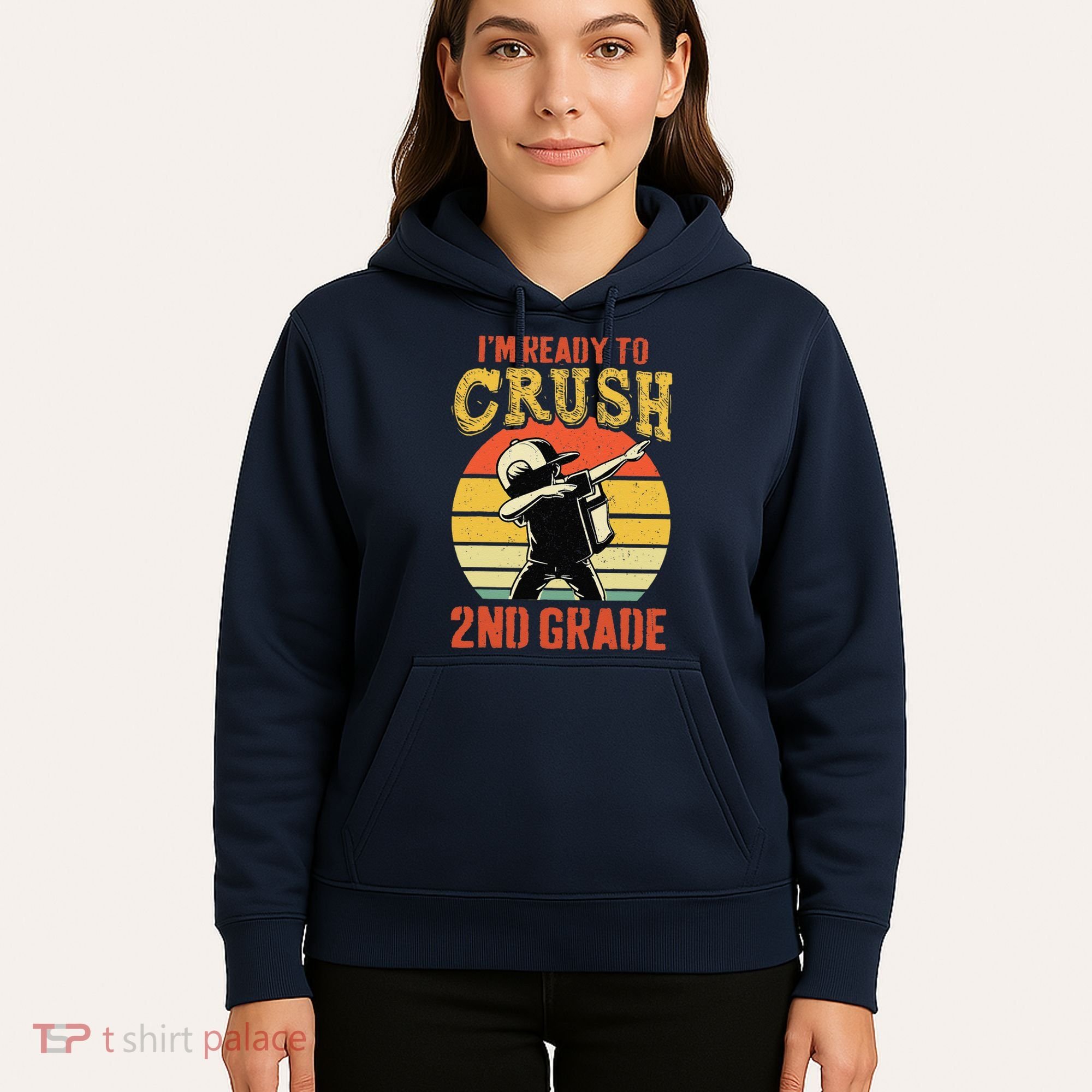 Ready To Crush Second Grade Back To School Dabbing Boy Hoodie
