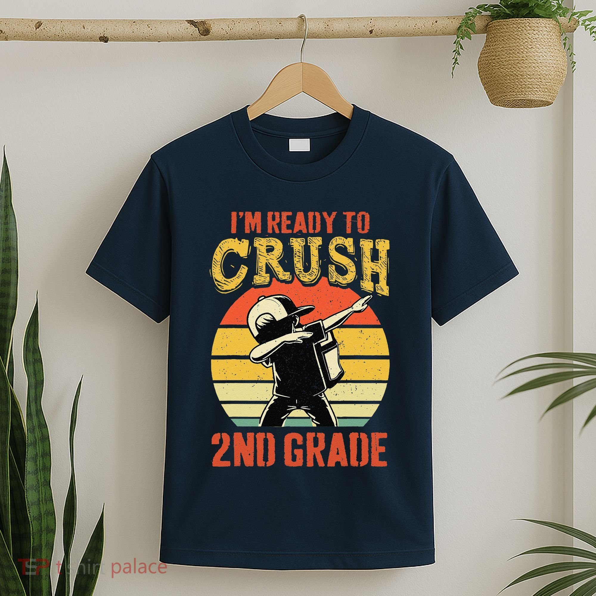 Ready To Crush Second Grade Back To School Dabbing Boy T-Shirt