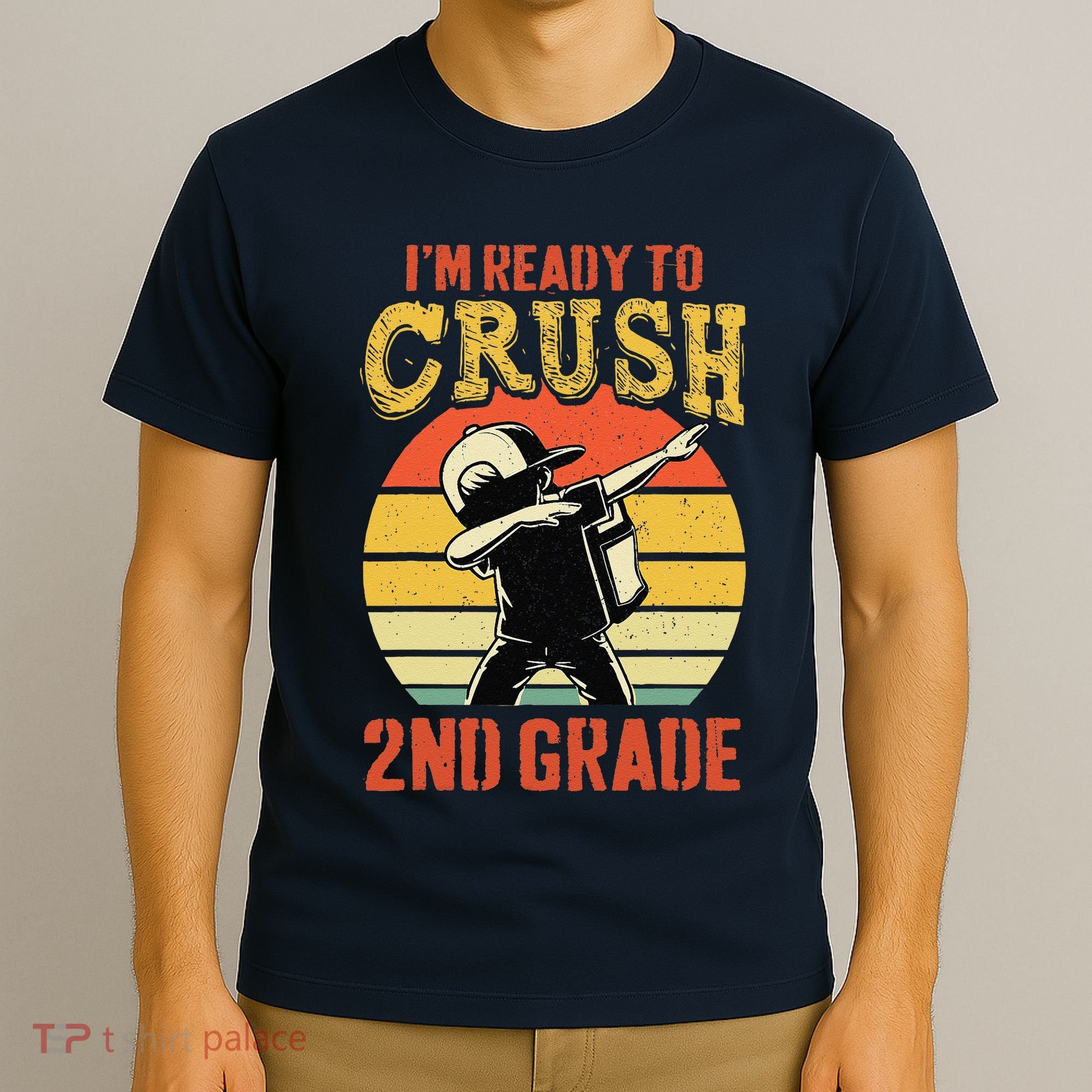 Ready To Crush Second Grade Back To School Dabbing Boy T-Shirt