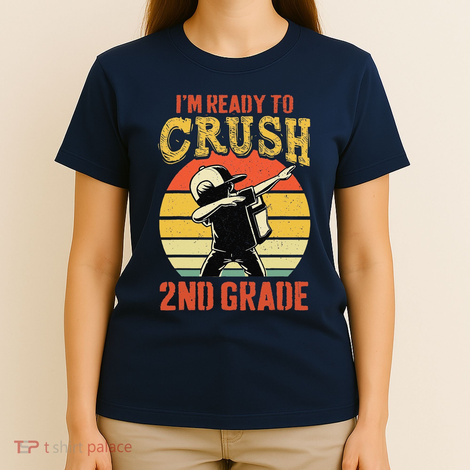 Ready To Crush Second Grade Back To School Dabbing Boy T-Shirt