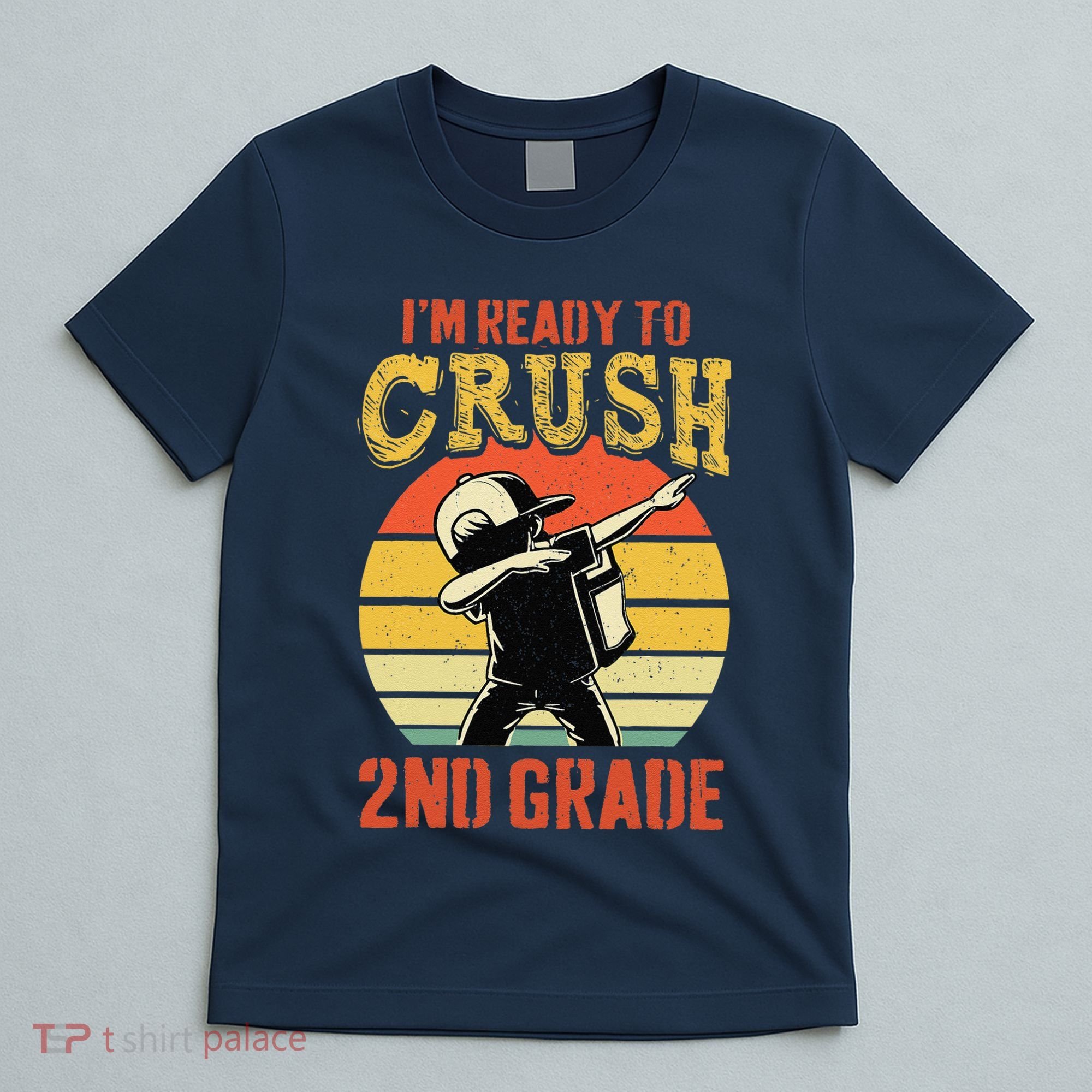 Ready To Crush Second Grade Back To School Dabbing Boy T-Shirt