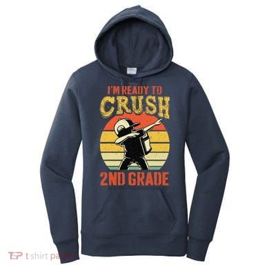 Ready To Crush Second Grade Back To School Dabbing Boy Women's Hoodie