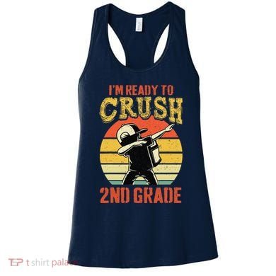 Ready To Crush Second Grade Back To School Dabbing Boy Women's Tank Top