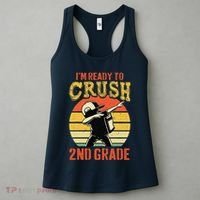 Ready To Crush Second Grade Back To School Dabbing Boy Women's Tank Top thumb 3
