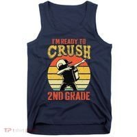 Ready To Crush Second Grade Back To School Dabbing Boy Tank Top thumb 0