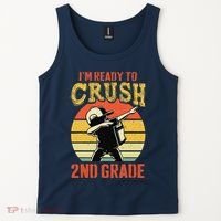 Ready To Crush Second Grade Back To School Dabbing Boy Tank Top thumb 2