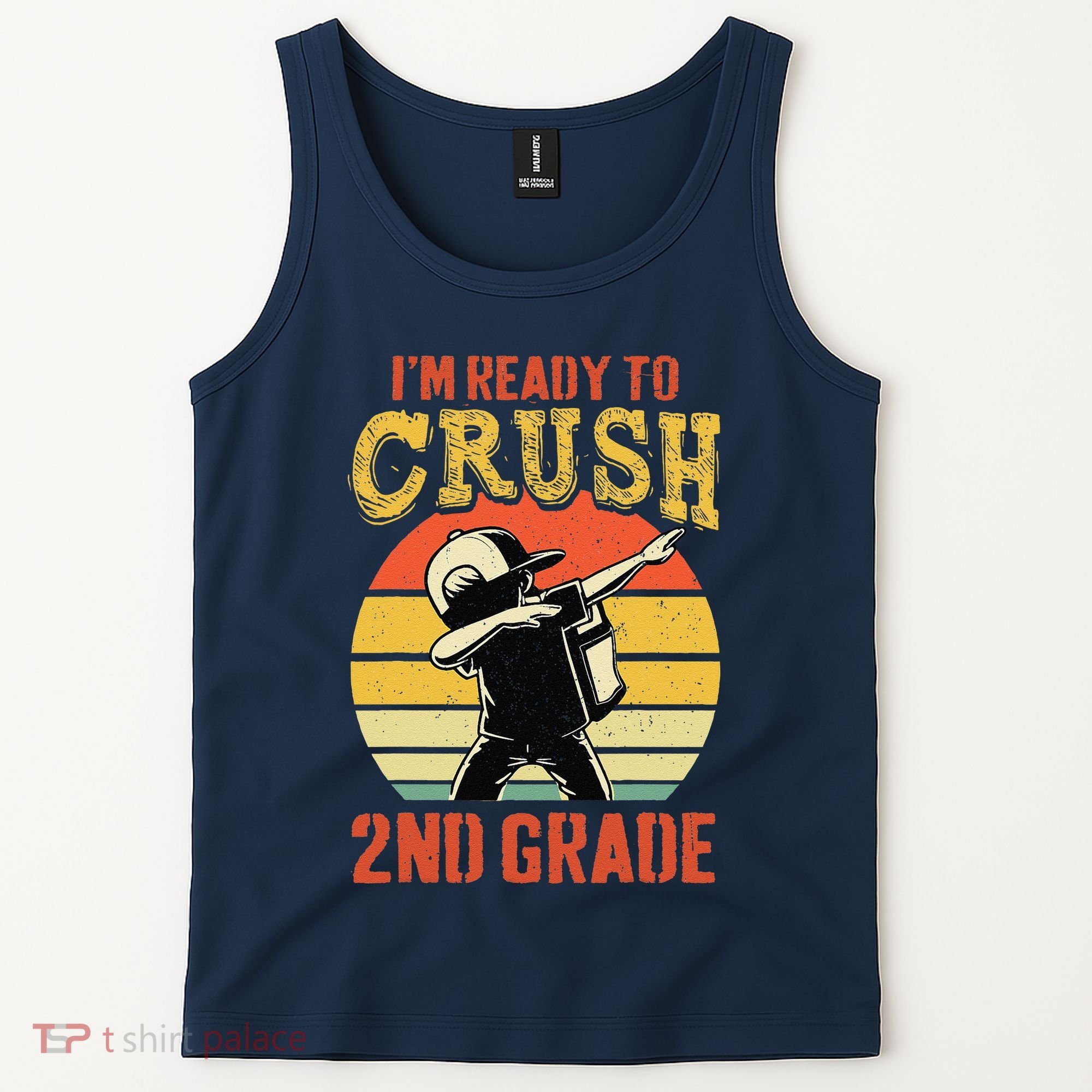 Ready To Crush Second Grade Back To School Dabbing Boy Tank Top