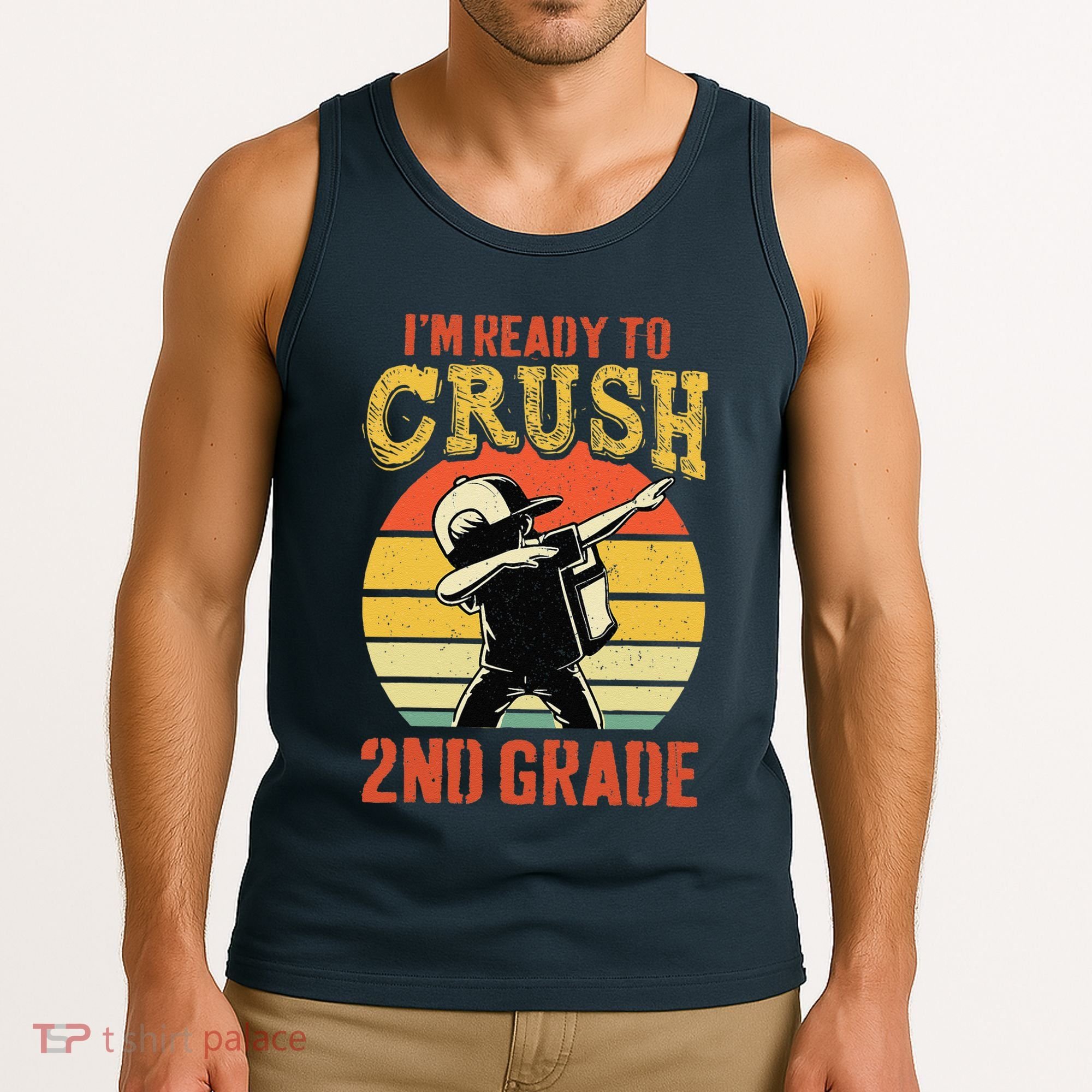Ready To Crush Second Grade Back To School Dabbing Boy Tank Top