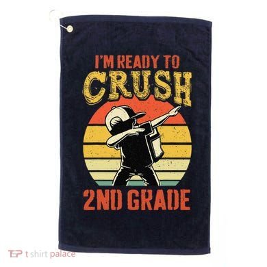 Ready To Crush Second Grade Back To School Dabbing Boy Golf Towel