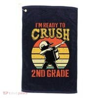Ready To Crush Second Grade Back To School Dabbing Boy Golf Towel thumb 0