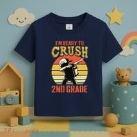 Ready To Crush Second Grade Back To School Dabbing Boy Toddler T-Shirt thumb 3
