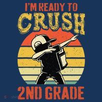 Ready To Crush Second Grade Back To School Dabbing Boy Toddler T-Shirt thumb 4