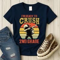 Ready To Crush Second Grade Back To School Dabbing Boy Women's T-Shirt thumb 3