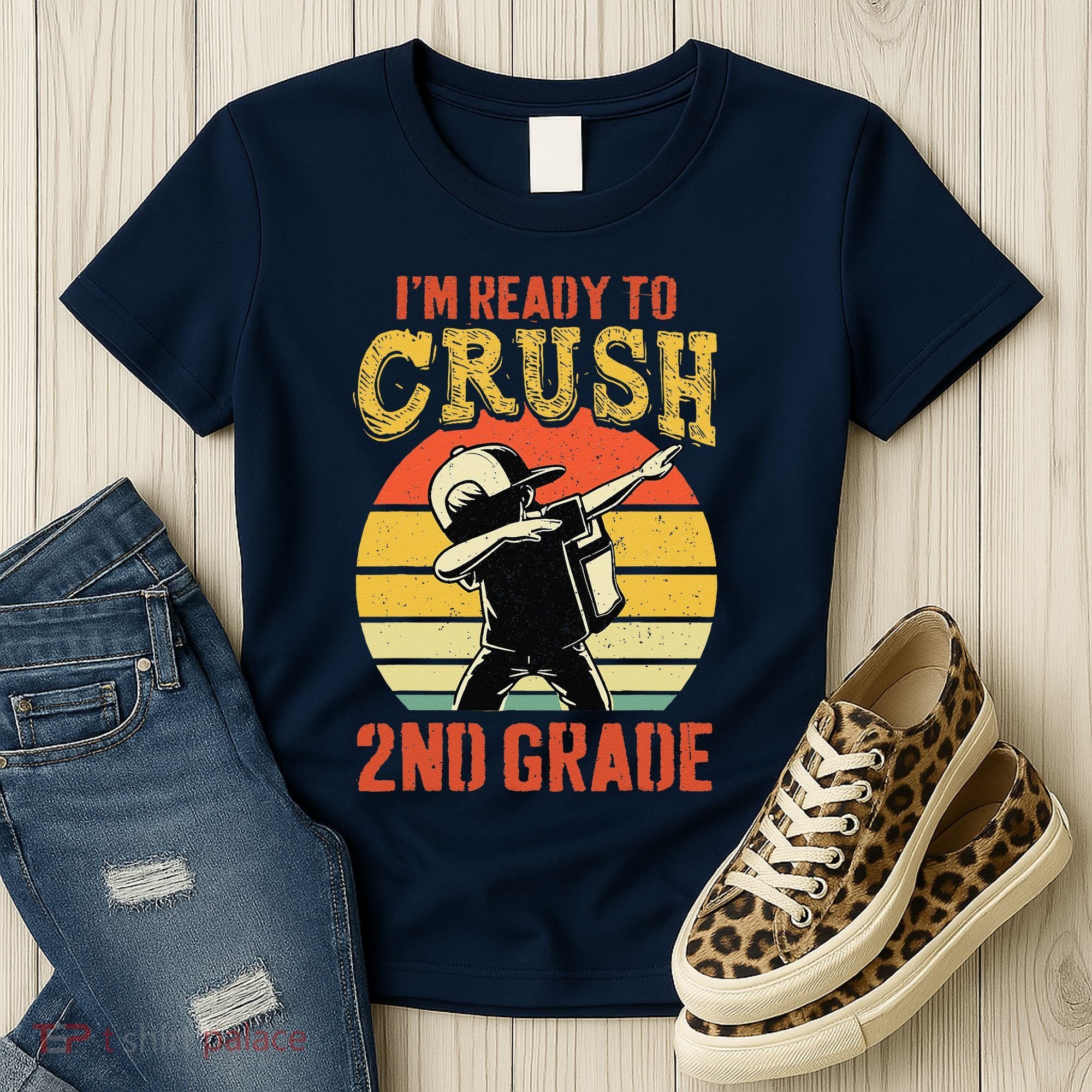 Ready To Crush Second Grade Back To School Dabbing Boy Women's T-Shirt
