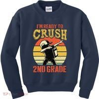 Ready To Crush Second Grade Back To School Dabbing Boy Kids Sweatshirt thumb 0