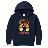 Ready To Crush Second Grade Back To School Dabbing Boy Kids Hoodie thumb 0