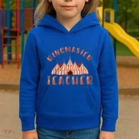 Ringmaster Teacher Carnival Costume Circus Kids Hoodie thumb 3