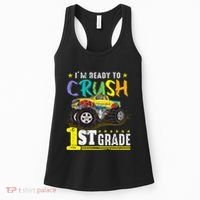 Ready To Crush 1st Grade Monster Truck First Day Of School Gift Women's Tank Top thumb 0