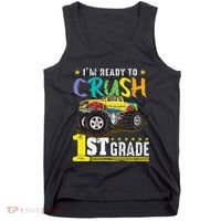 Ready To Crush 1st Grade Monster Truck First Day Of School Gift Tank Top thumb 0