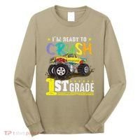 Ready To Crush 1st Grade Monster Truck First Day Of School Gift Long Sleeve Shirt thumb 0