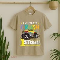 Ready To Crush 1st Grade Monster Truck First Day Of School Gift T-Shirt thumb 2