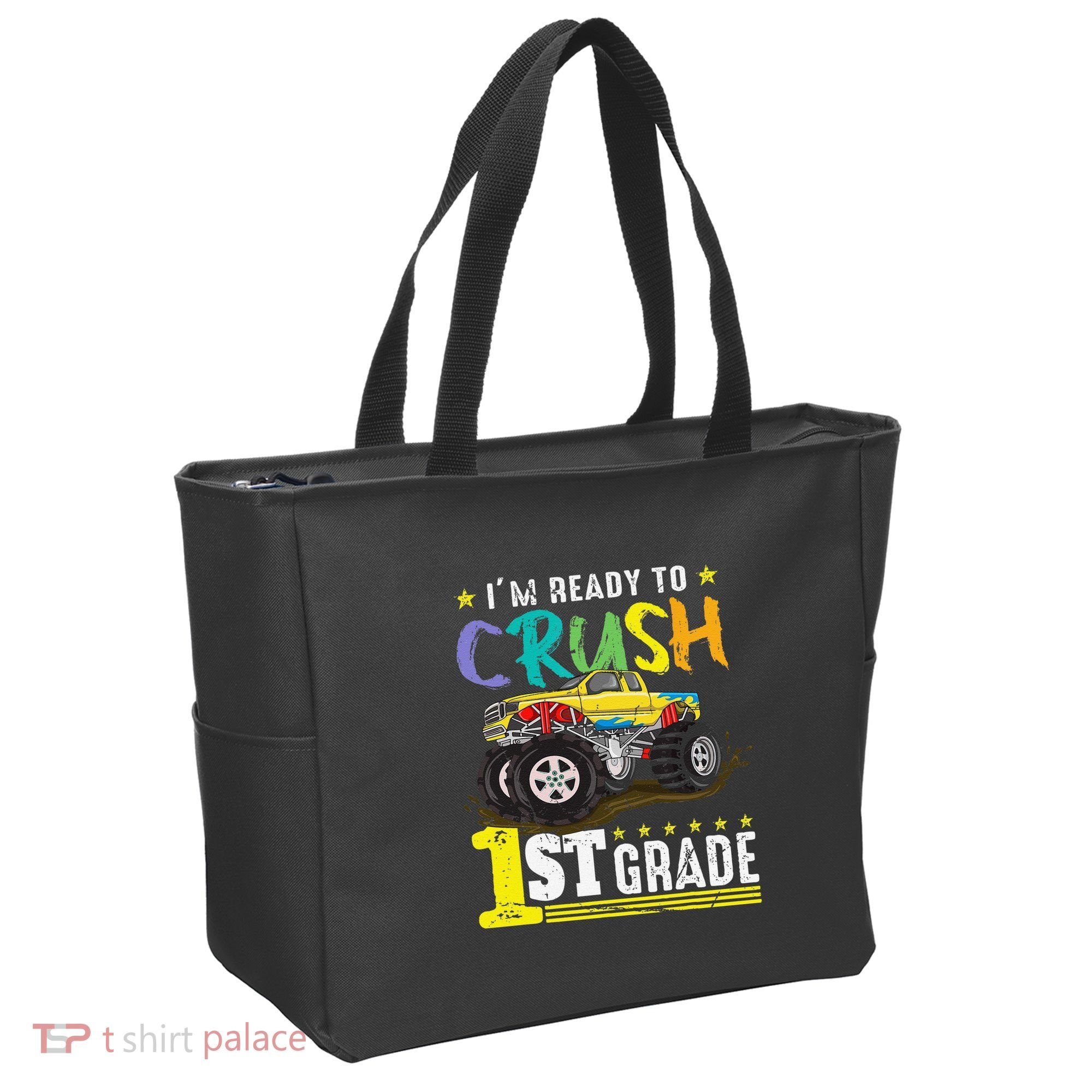 Ready To Crush 1st Grade Monster Truck First Day Of School Tote Bag