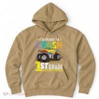 Ready To Crush 1st Grade Monster Truck First Day Of School Hoodie thumb 0